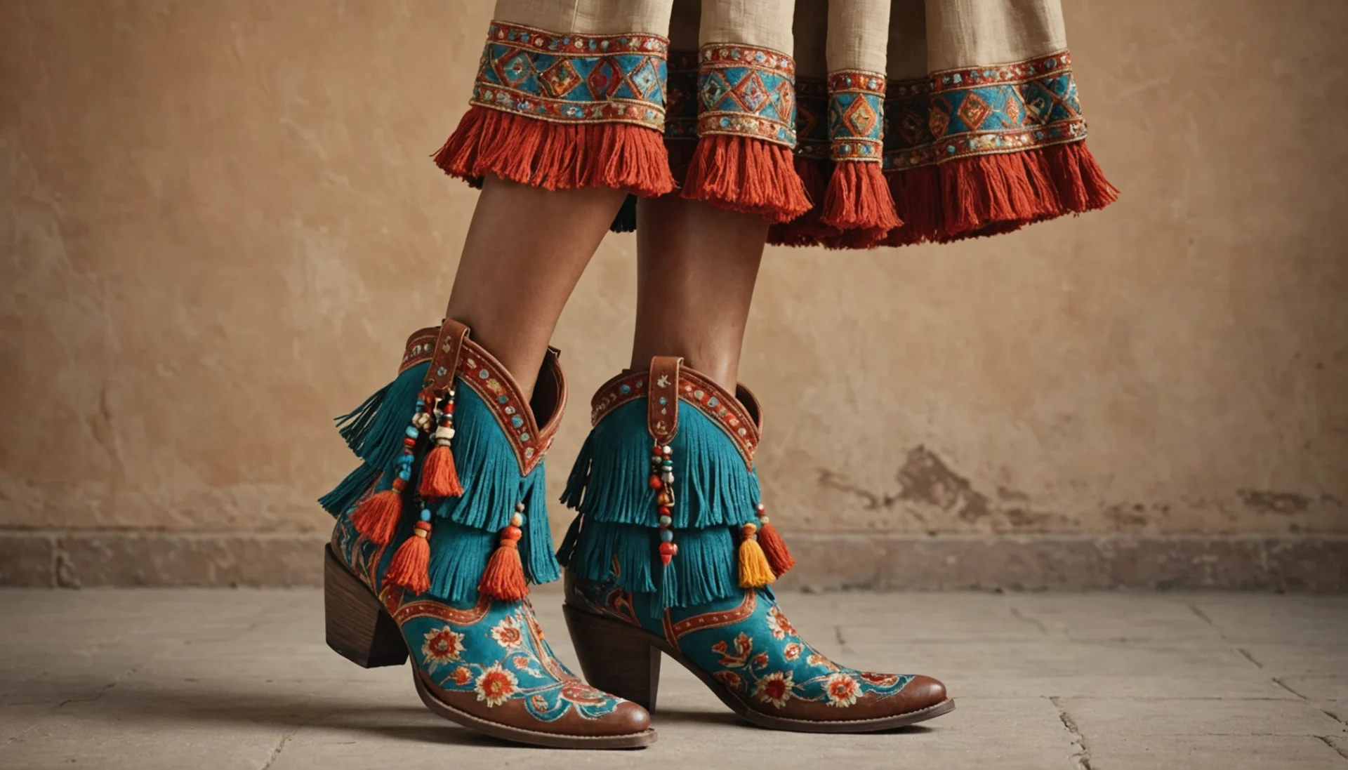 bottine indien