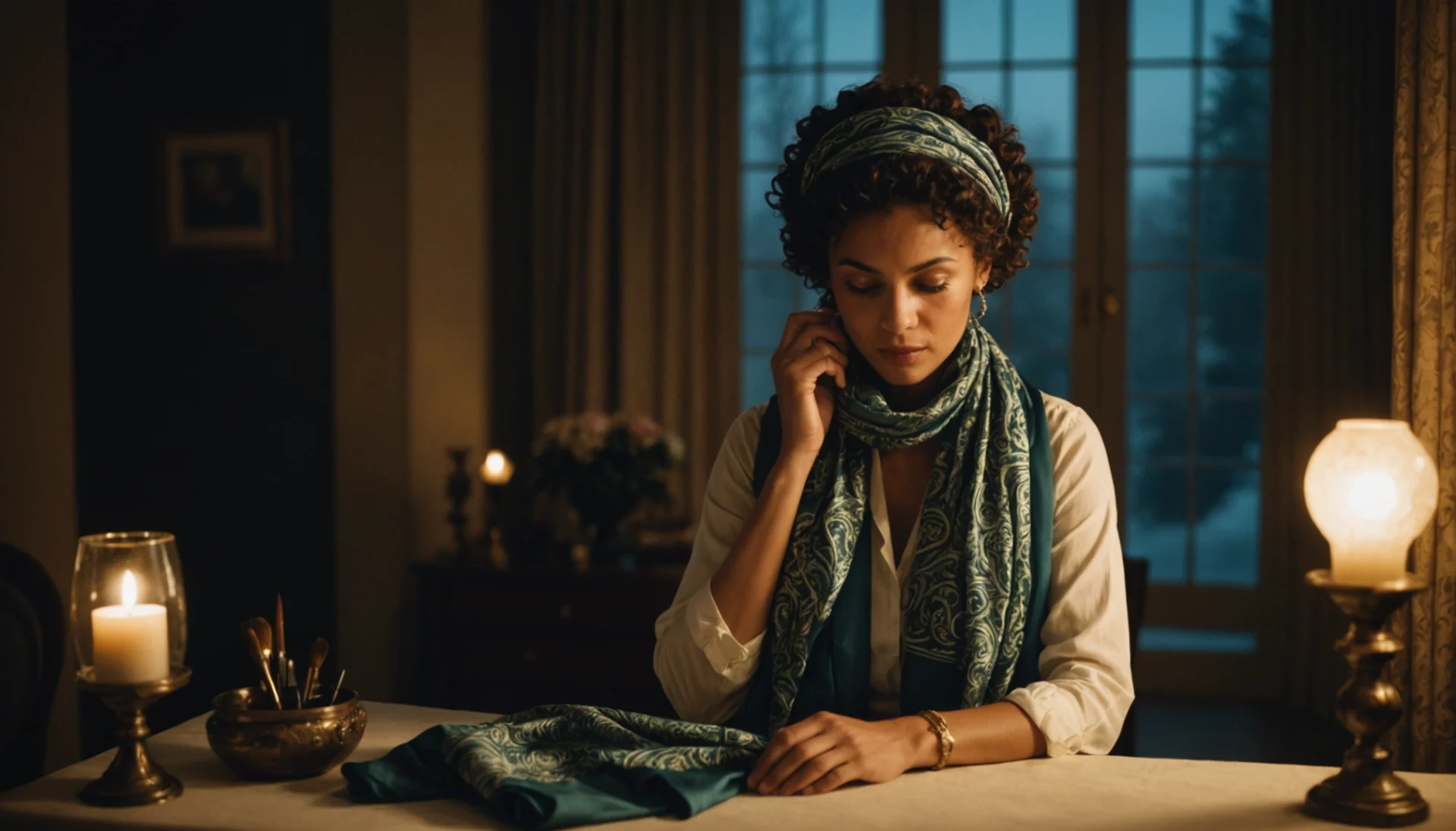 foulard soie cheveux nuit