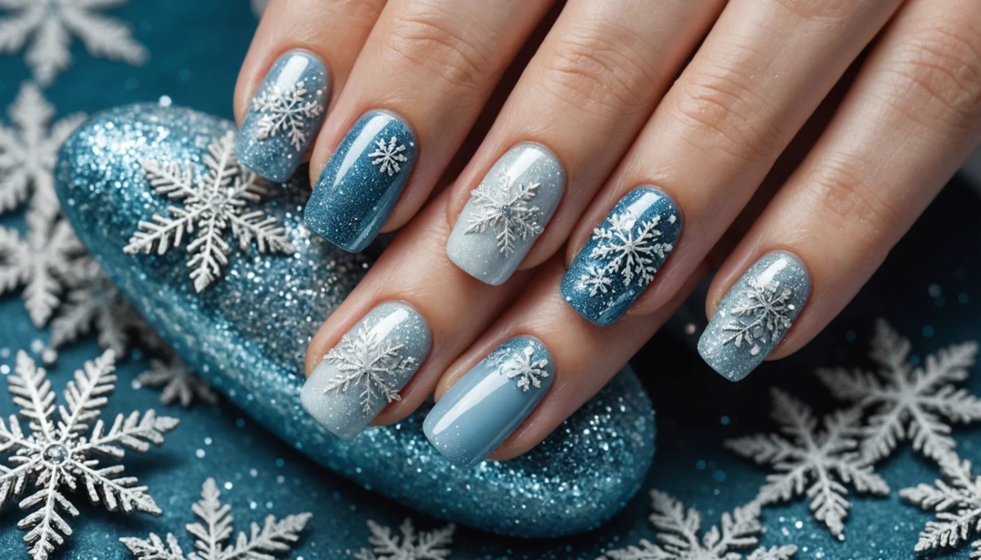 idée nail art hiver