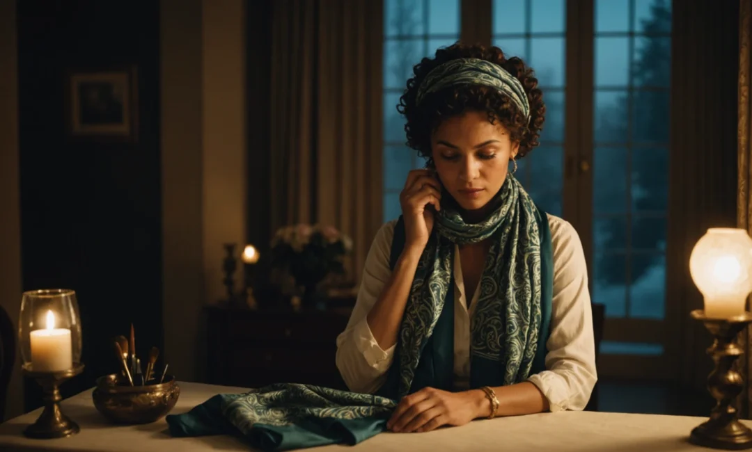 foulard soie cheveux nuit