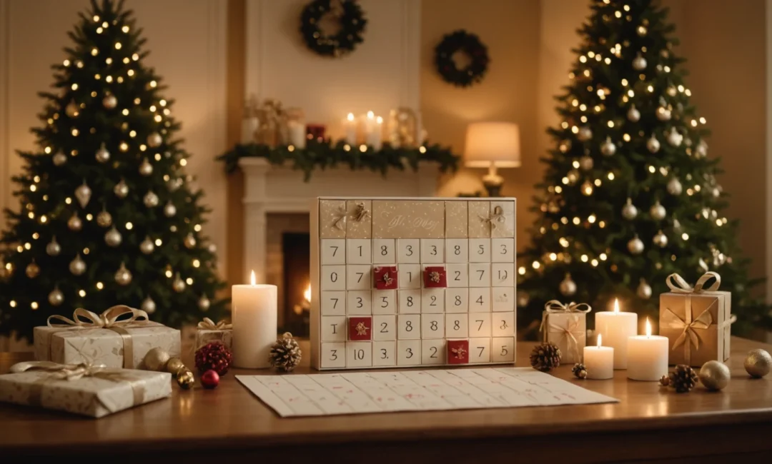 étiquettes calendrier de l'avent à imprimer