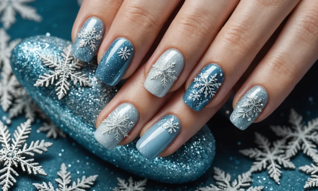 idée nail art hiver